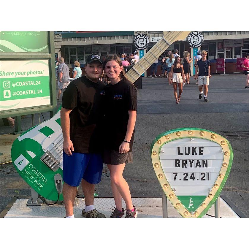 Our first Luke Bryan concert