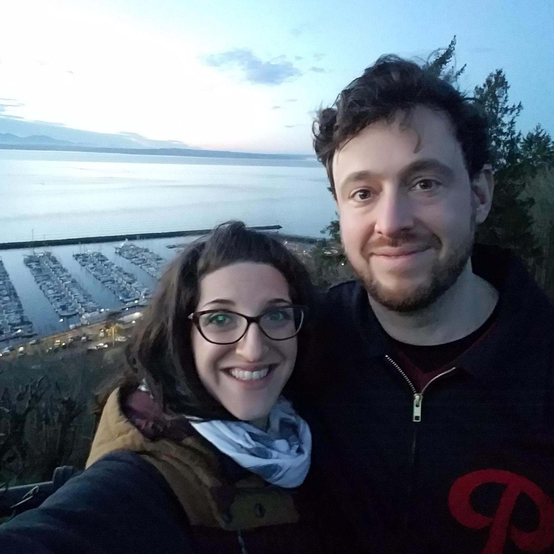 Taking in all the views while showing off Seattle