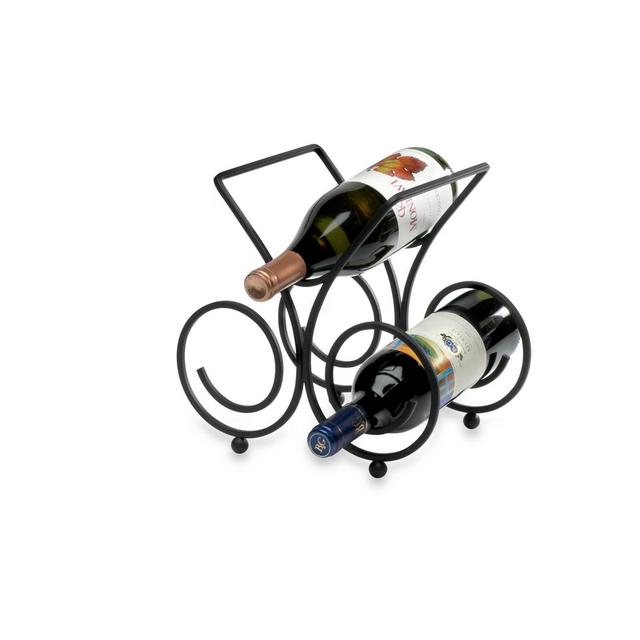 Spectrum™ Bordeaux Black 3-Bottle Wine Rack