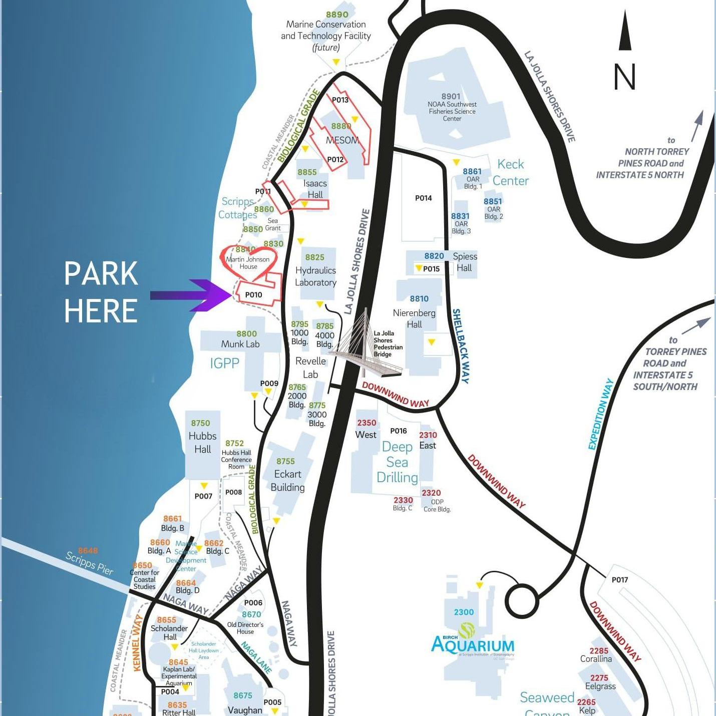 Please park in Lot 010. There should be plenty of spaces. If not, then please park in lots 011, 012 or 013
