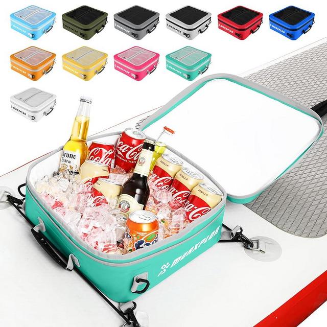 MORXPLOR Waterproof PVC Material Paddleboard Cooler Deck Bag,12 can Sup Deck Cooler Bag,Cooler Bag for Paddleboard,Soft Cooler Insulated Bag,Camping Cooler,Kayak Cooler