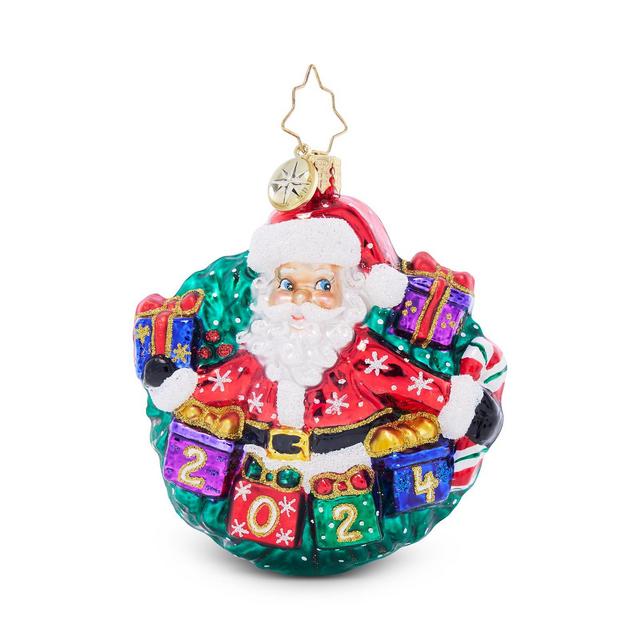Christopher Radko Yearly Salutations Gem Glass Ornament