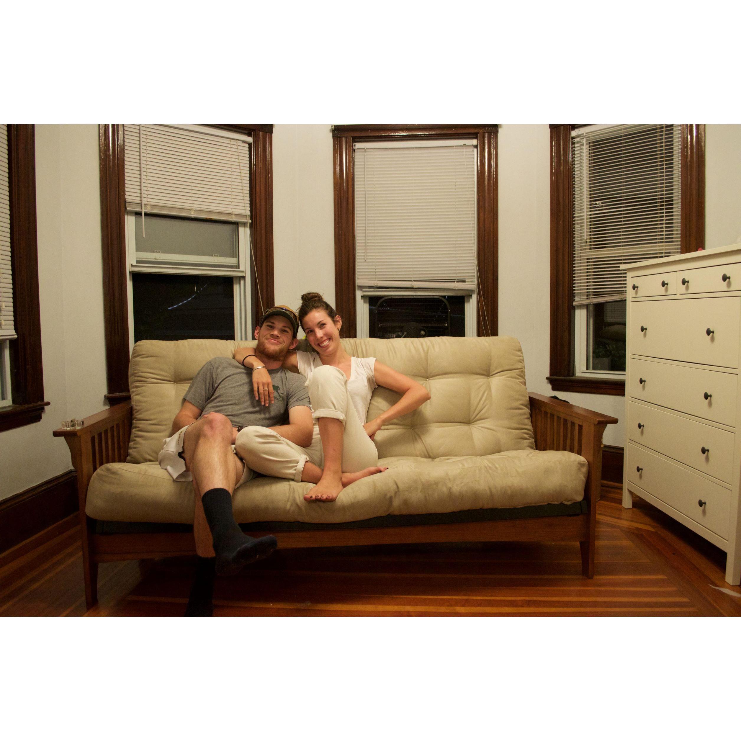 Moving into our first apartment. Somerville, MA Sept. 2017