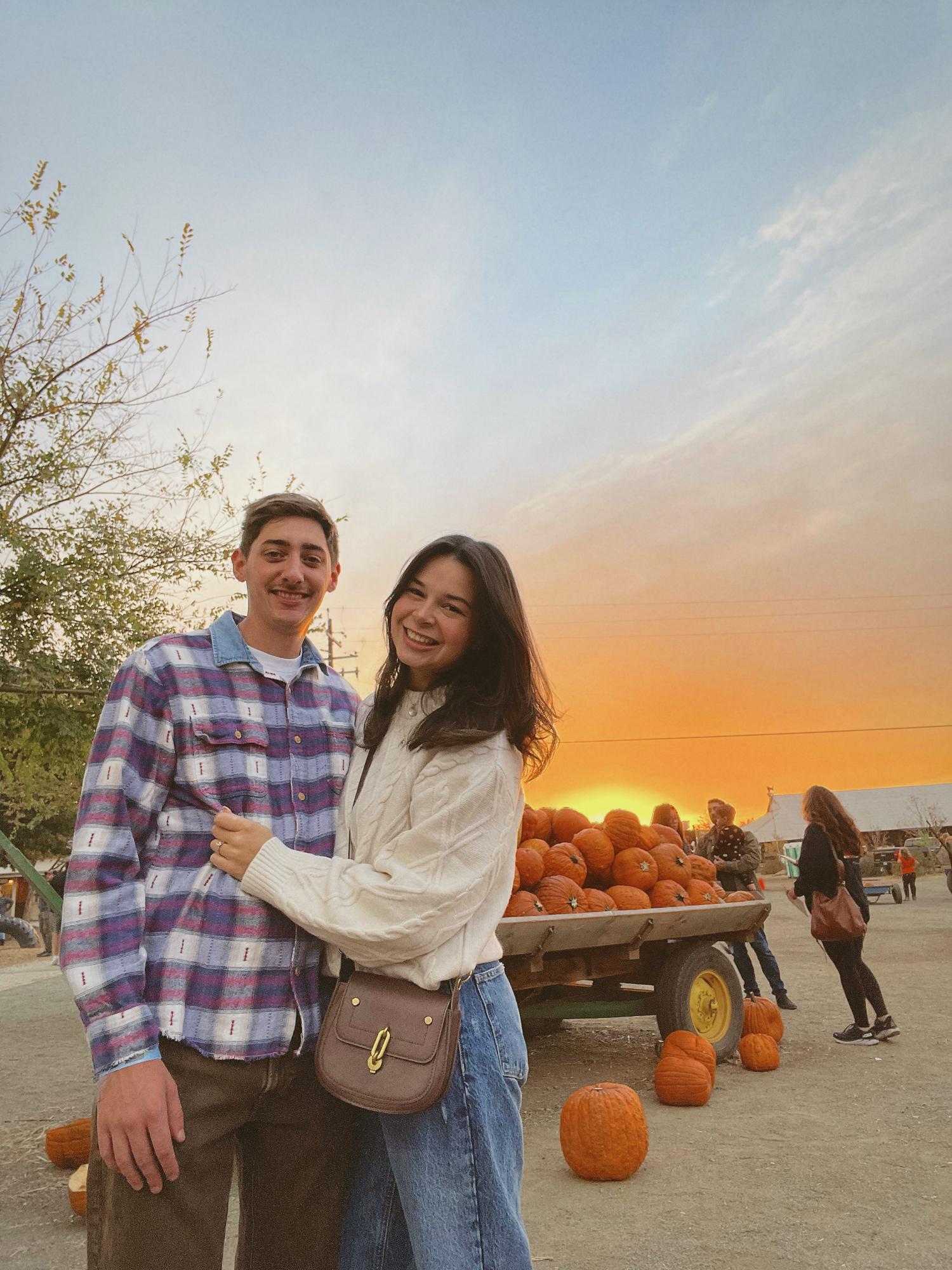 Picking out pumpkins!