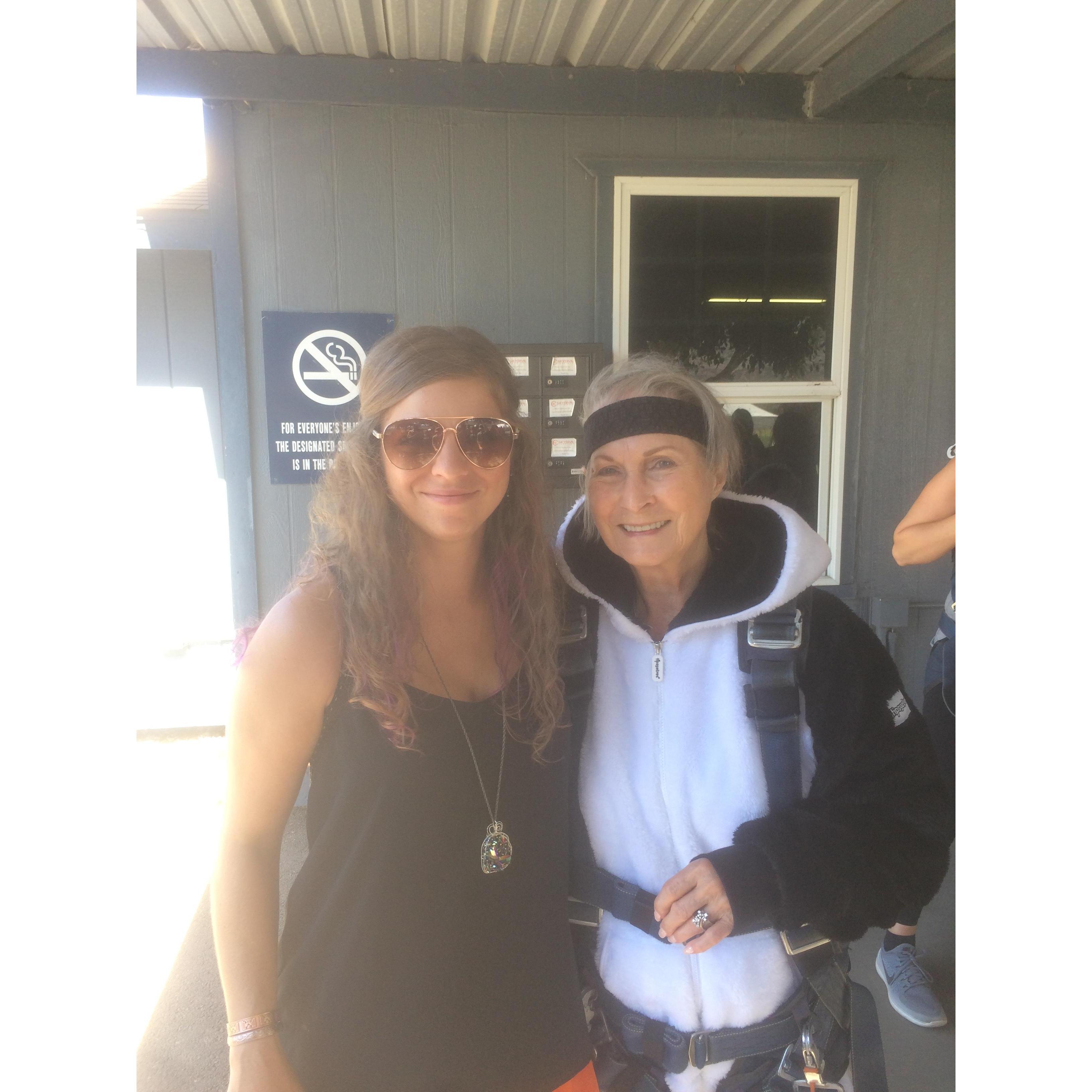 Going to watch Grandma Jean skydive for her 90th Birthday!!!