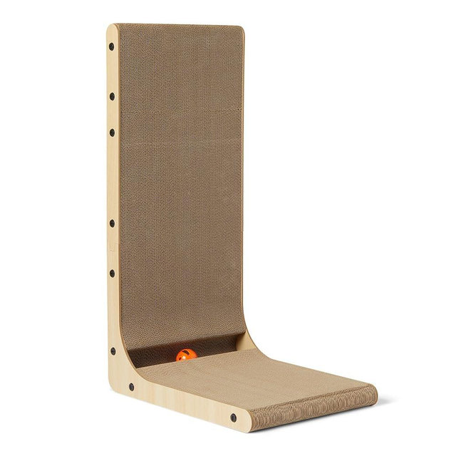 Amazon Basics New Cat Scratch Post, L-Shaped, 16.5 x 11.4 x 26.8 in