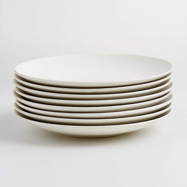 Craft Linen Cream Coupe Dinner Plates, Set of 8