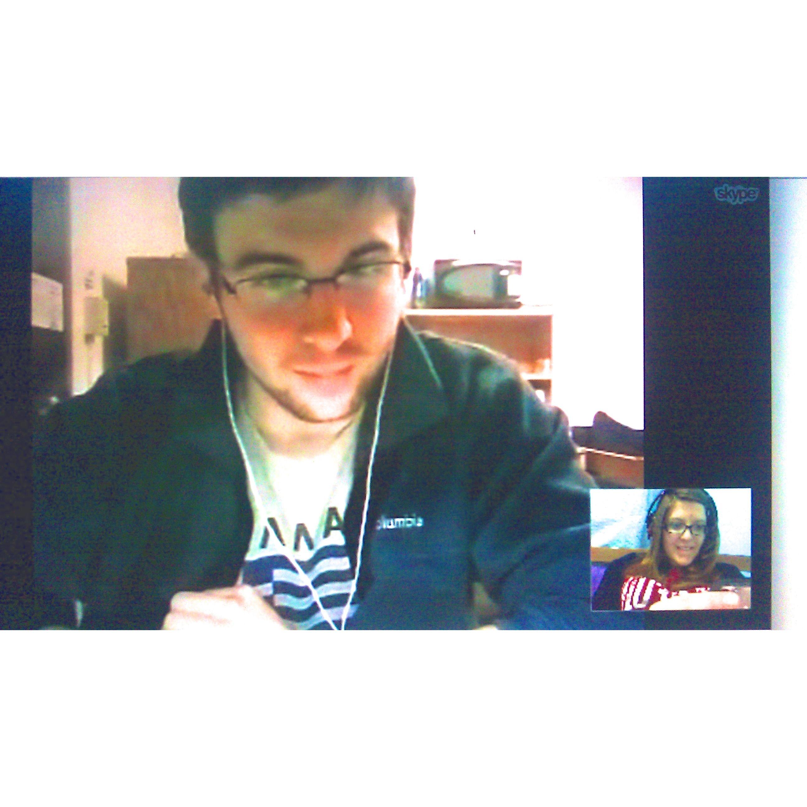 We were talking all the time virtually while Nicole was studying abroad