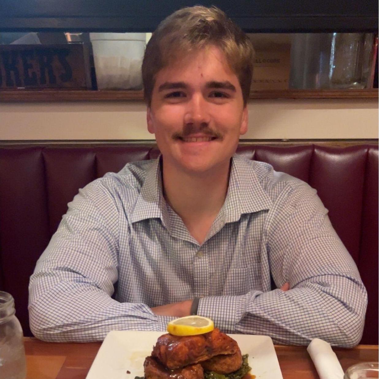The day after we started "officially" dating! Eli took me to a fancy restaurant downtown.
