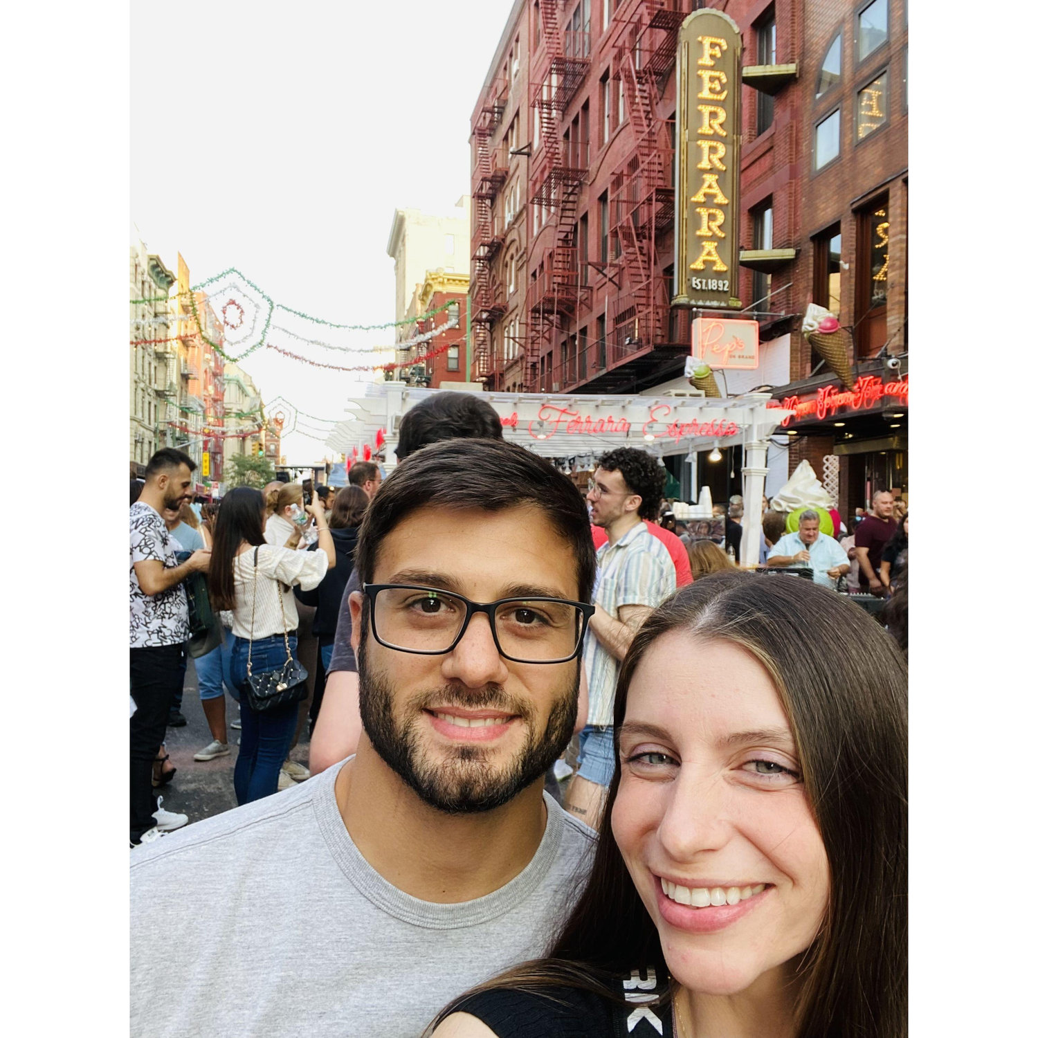 Little Italy San Gennaro Feast, Ferrara is always a must for dessert! (best rainbow cookies ever)