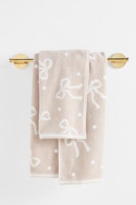 Bow Icon Cotton Bath Towel