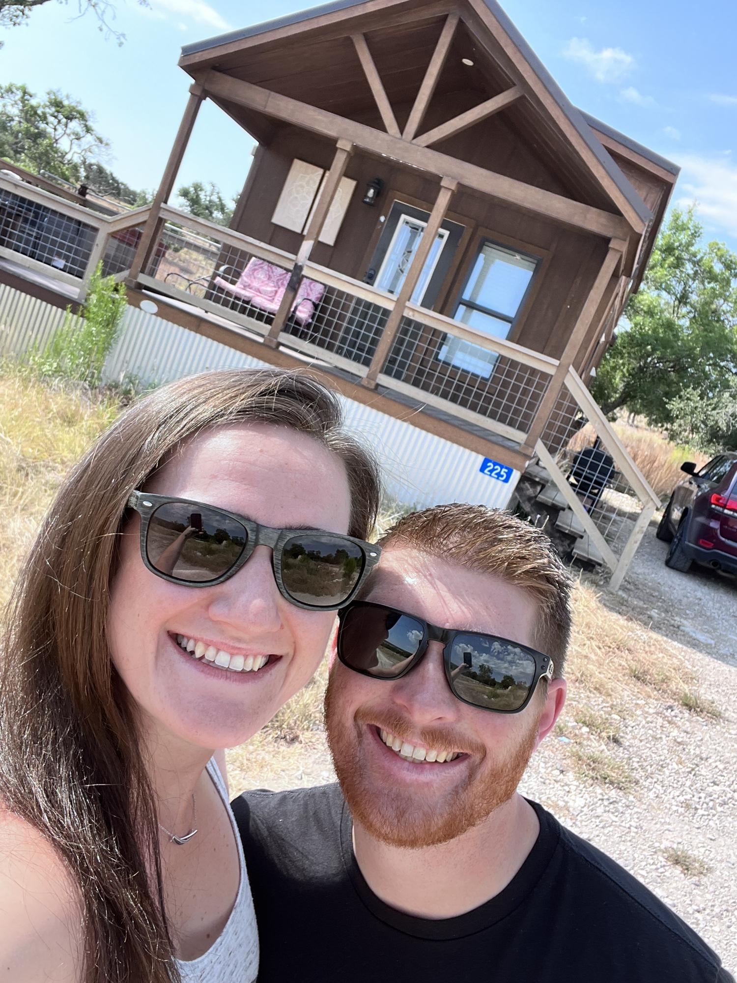 2nd annual birthday trip to Fredericksburg in this amazing little cabin