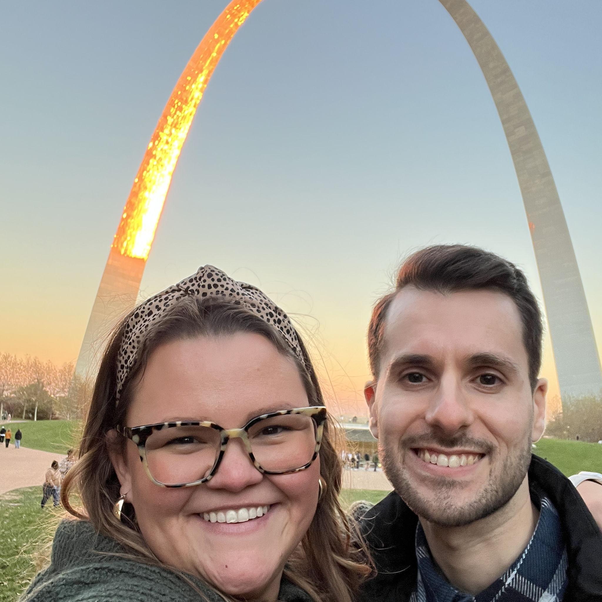 Antonio's first trip to STL!