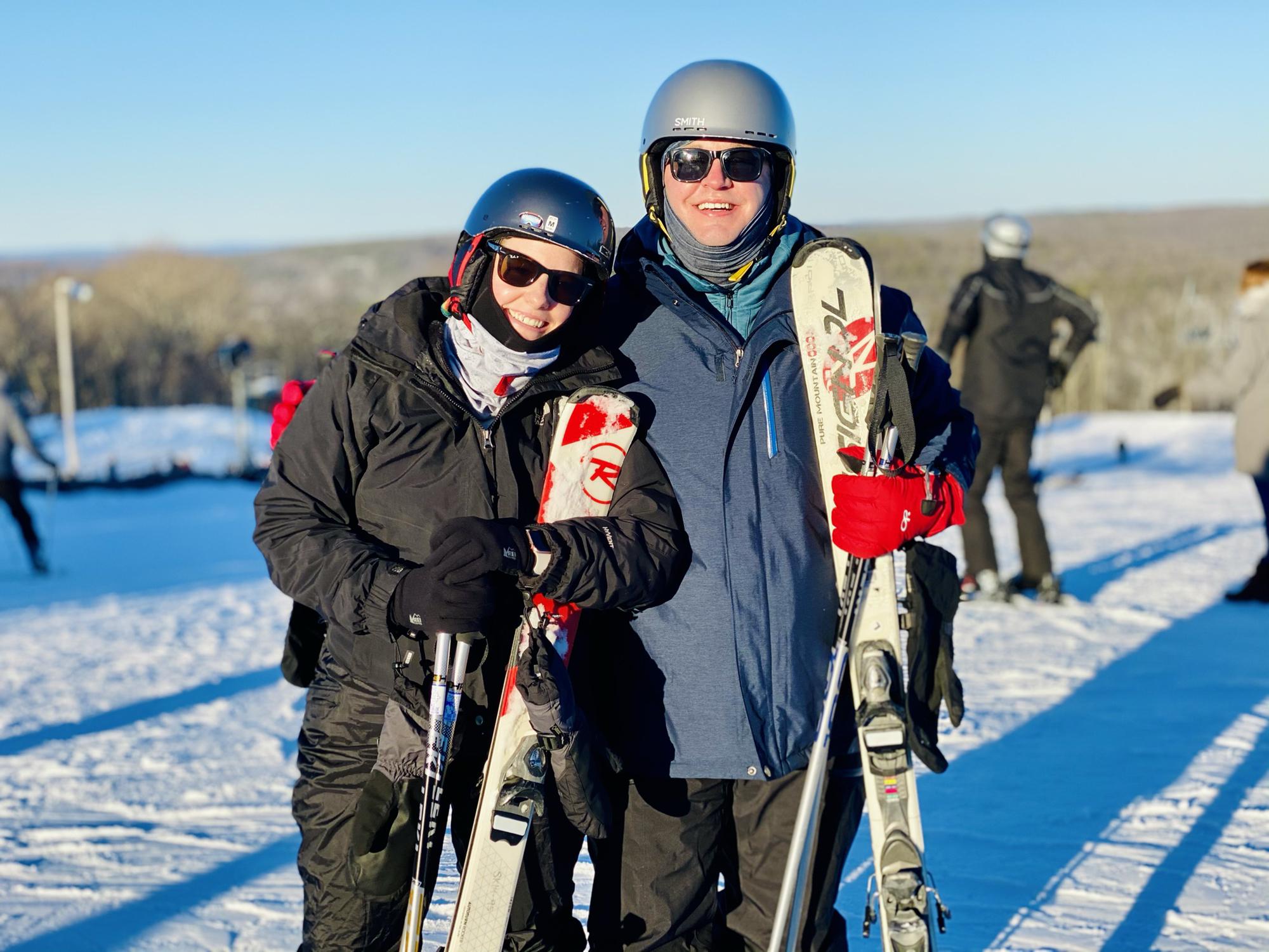 Sean’s first time skiing in the Poconos, February 2021.
