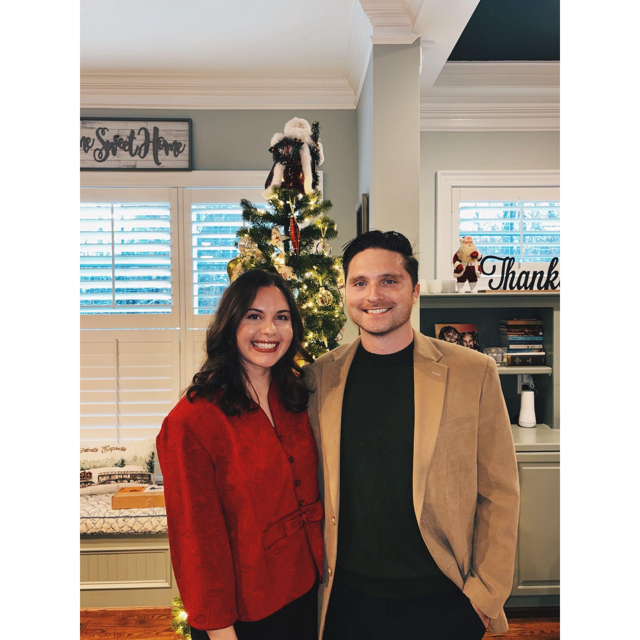 Our third Christmas together & first back home.