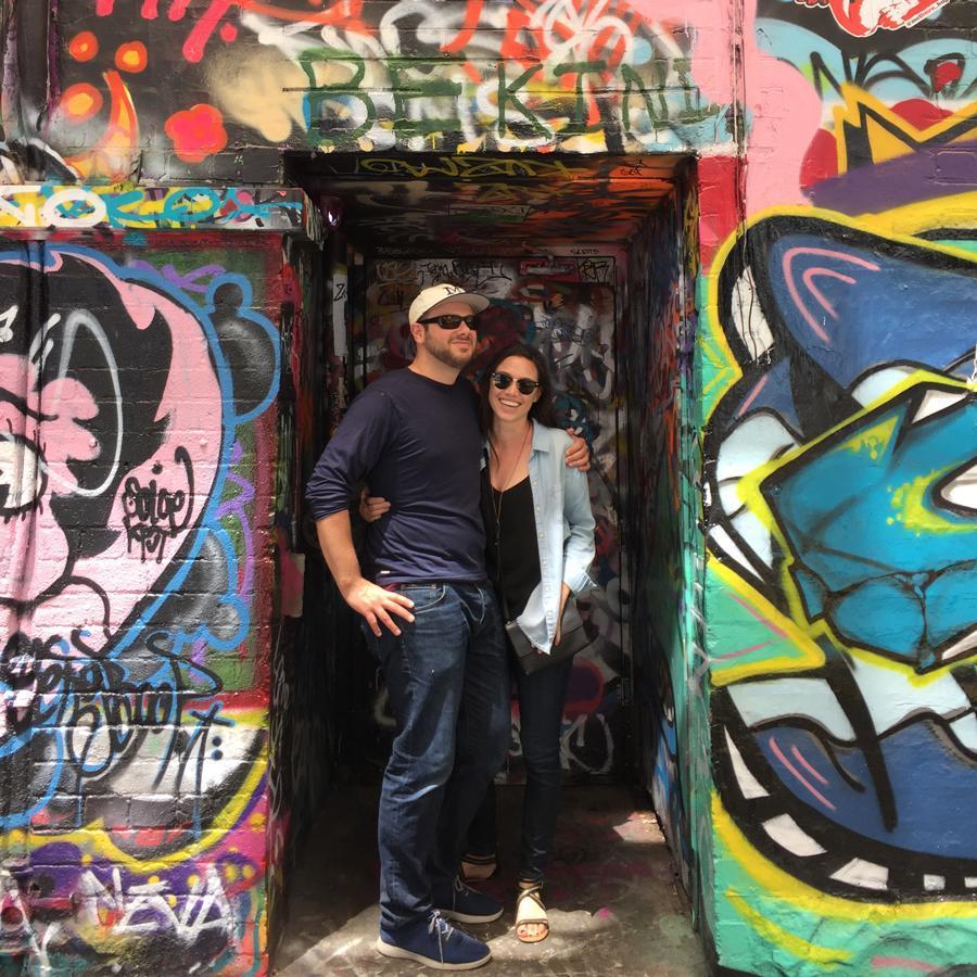 Hosier Lane doorway in Melbourne