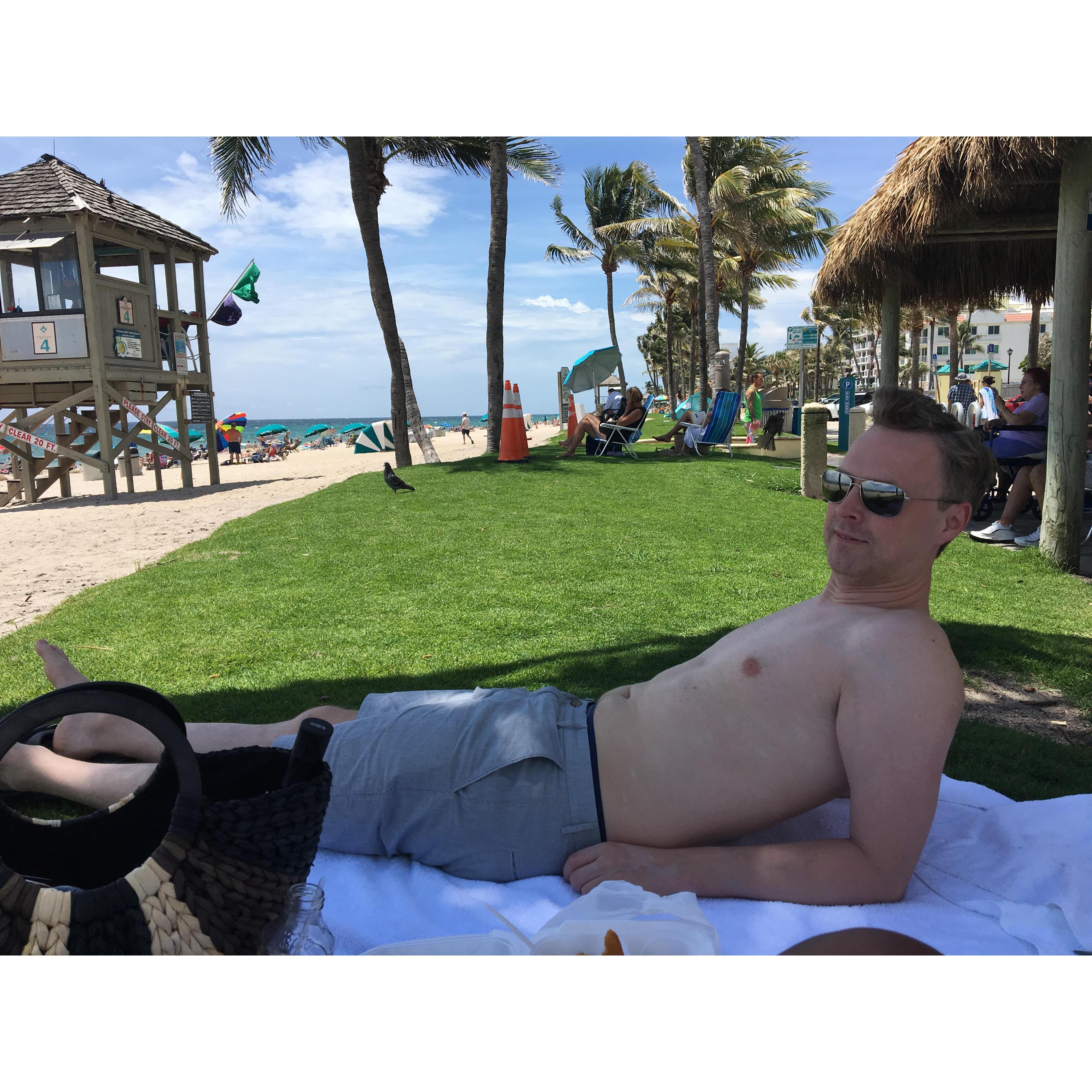 I could get used to this weather - even with no sunscreen.