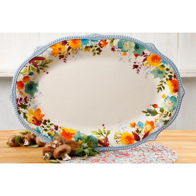 The Pioneer Woman Willow 21-Inch Oval Platter