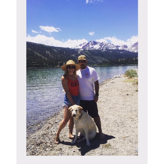 june lake beach with zuri in june 2019
