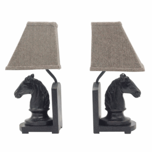 Equestrian Lighted Bookends - Set of 2