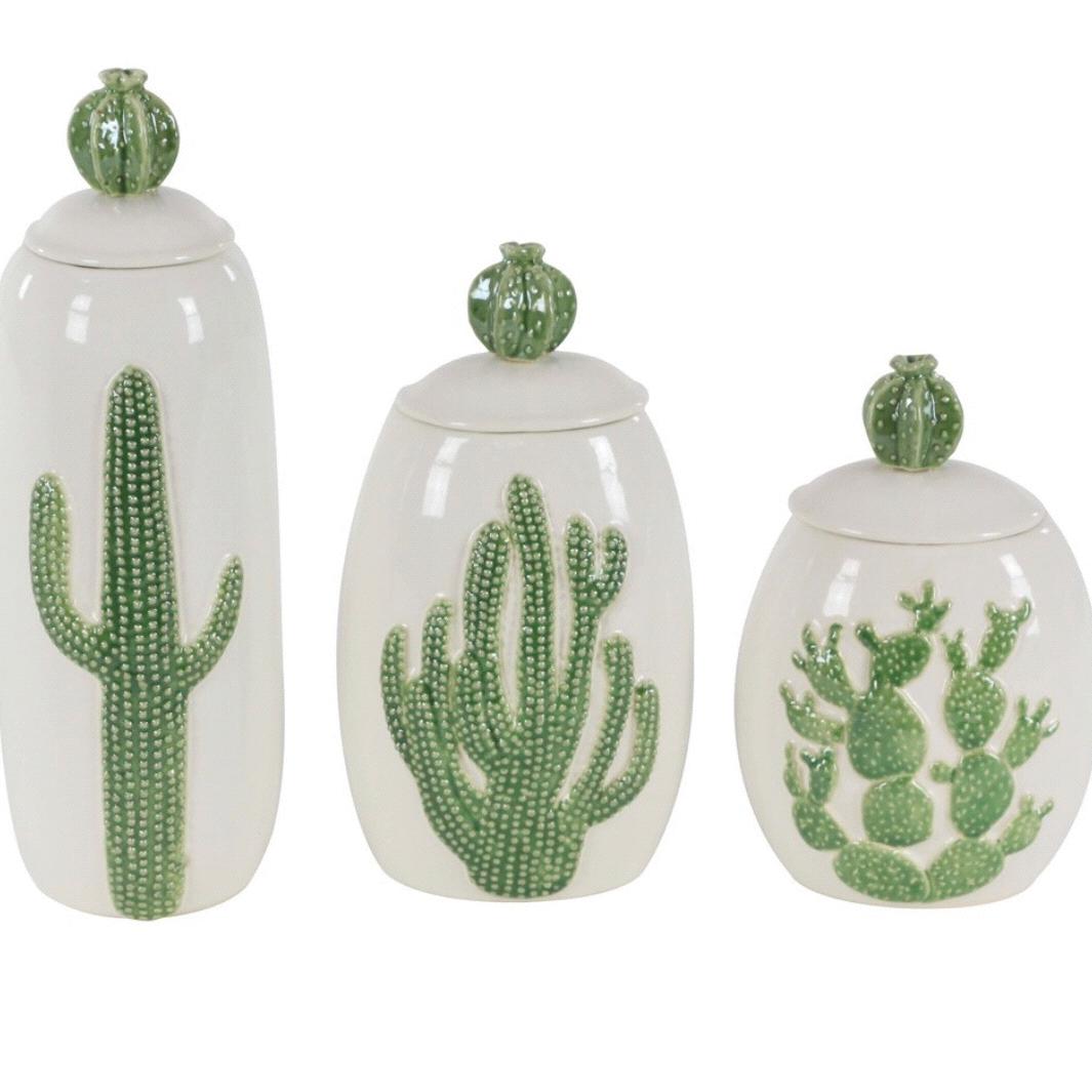 Cactus Decorative Jars and Urns
