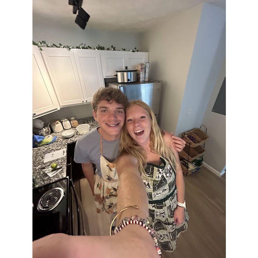 Ask us about our first time cooking together, yikes!