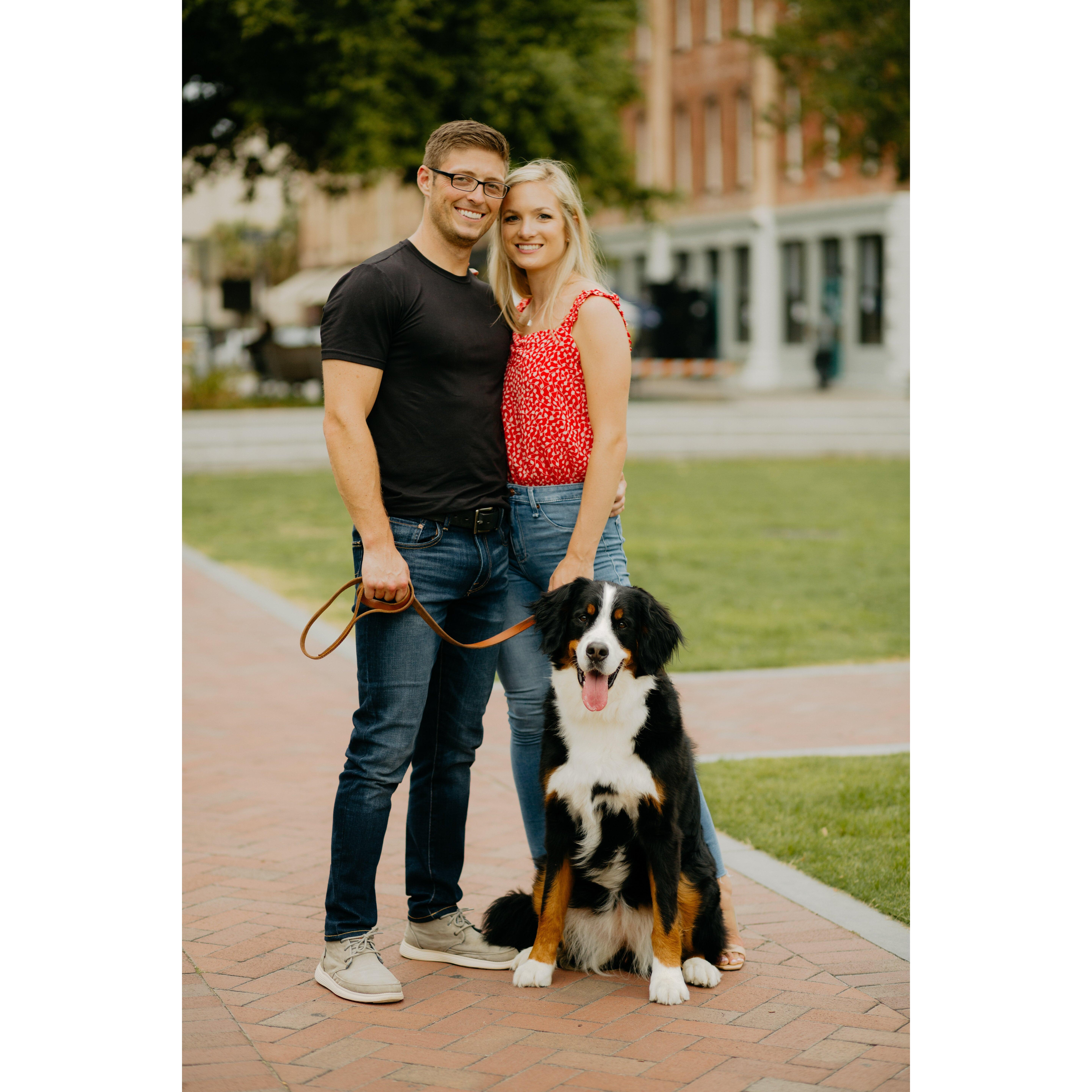 We love our little family that we have already built with our dog Louie.