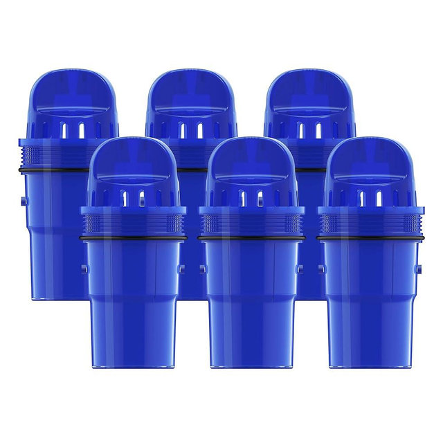 6 Packs Pitcher Water Filter Replacement for All PUR®, PUR® Plus Pitcher and Dispenser Filtration Systems, CRF950Z, PPF951K, PPF900Z, NSF Certified, AQUA CREST