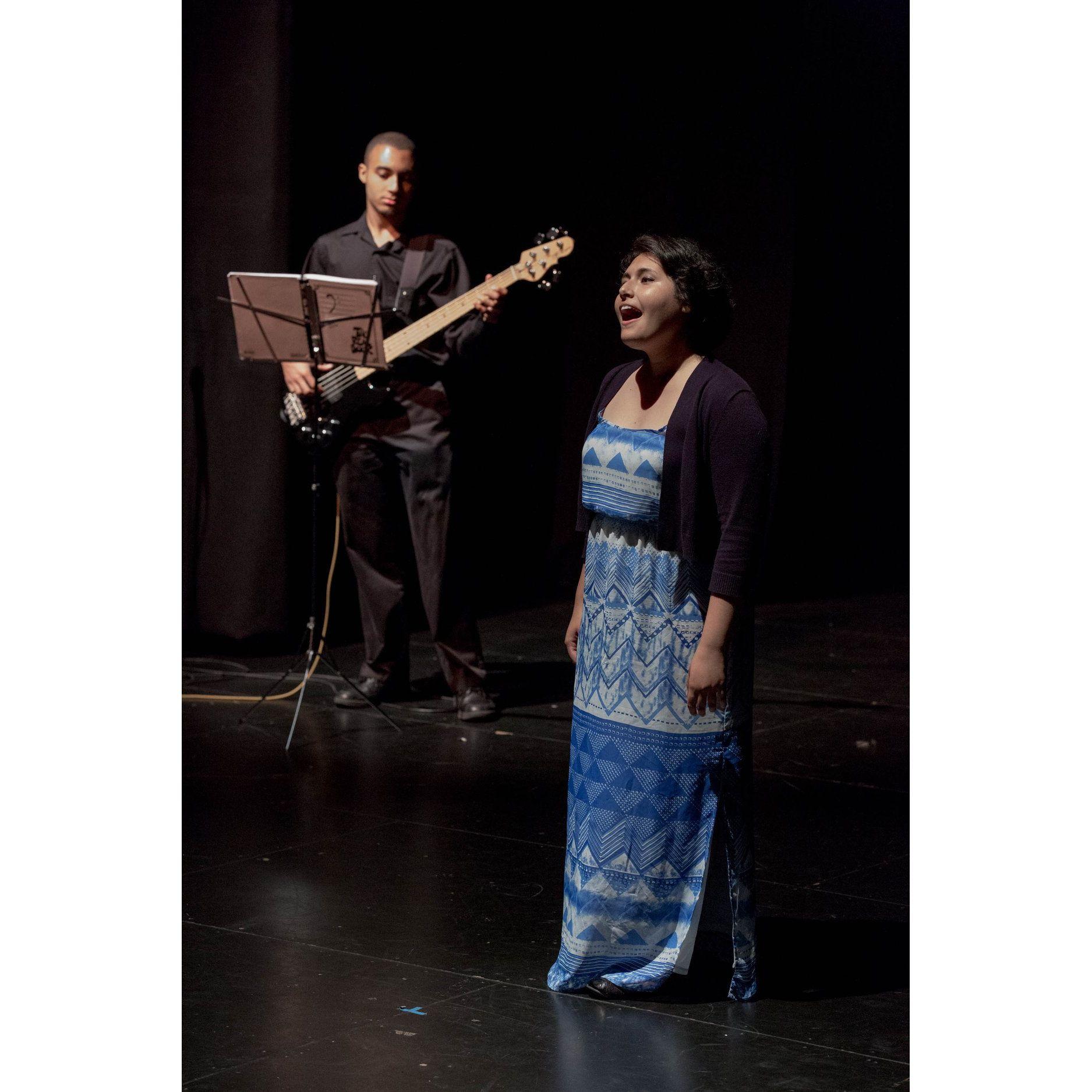 Playing music together with Bearing Witness, 2015