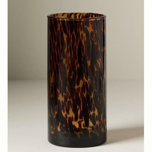 Gia Tortoise Highball Glass - Brown, One Size
