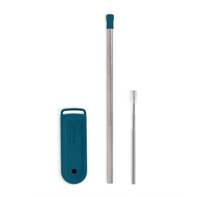 Dash® Collapsible Magnetic Super Straw with Case in Teal