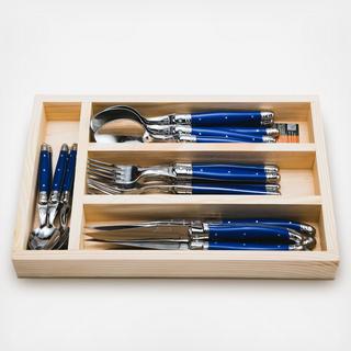 Laguiole 24-Piece Everyday Flatware in Presentation Box Set, Service for 6
