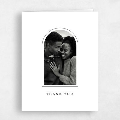 White Typography Wedding Thank You - Vianne Photo