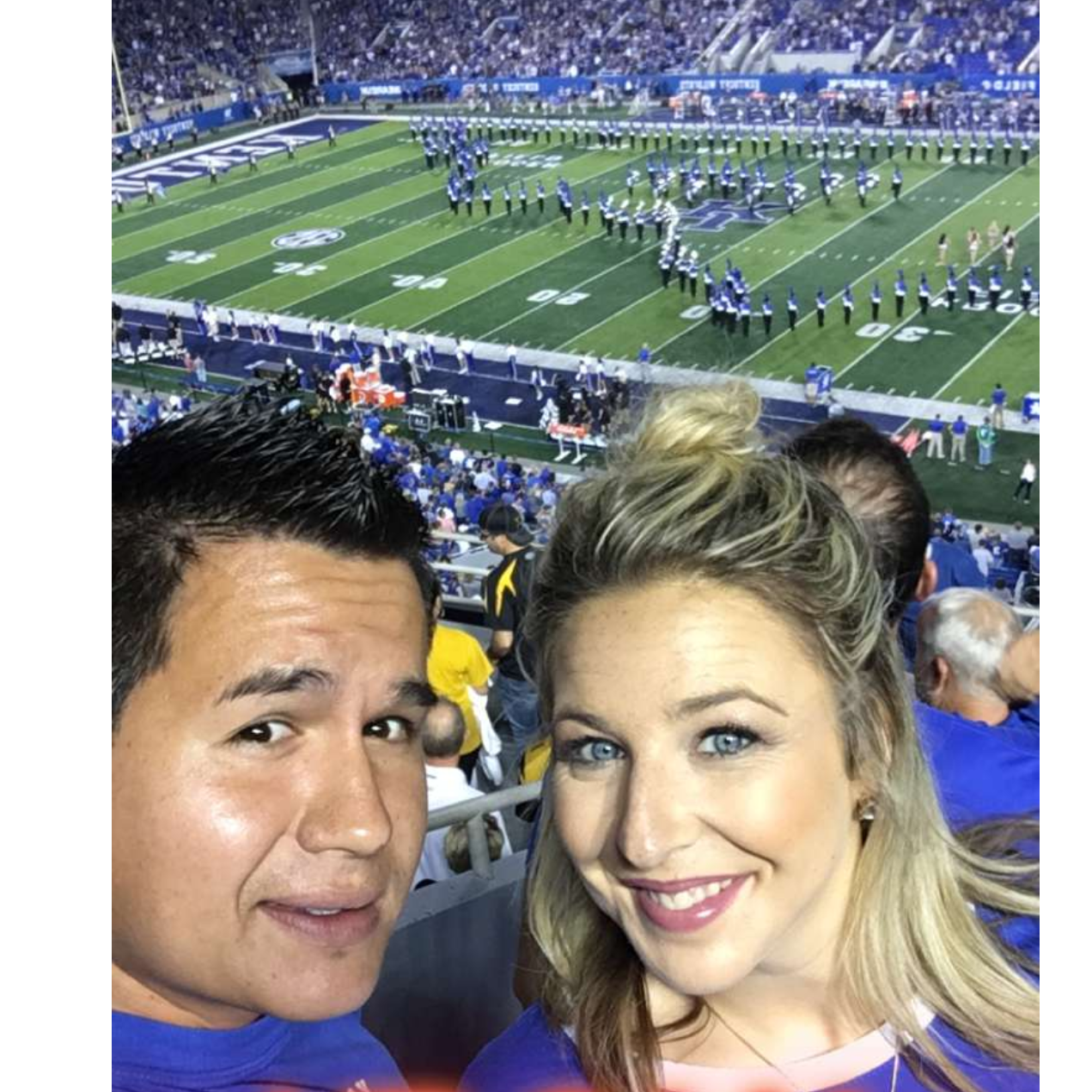 Andrey's first Kentucky football game!