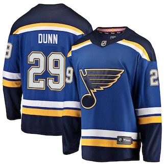 Medium Men's St. Louis Blues Vince Dunn Fanatics Branded Blue Breakaway Player Jersey