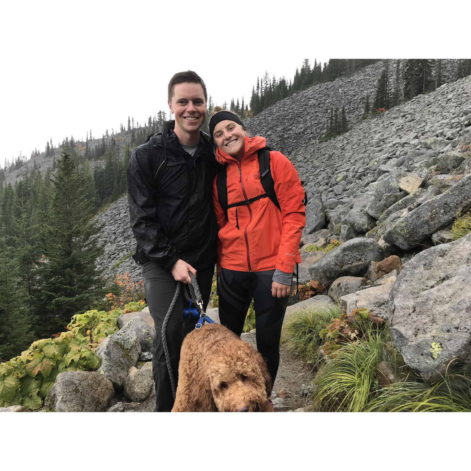 Bridget and Greg's first hike -- less than a week after they met.