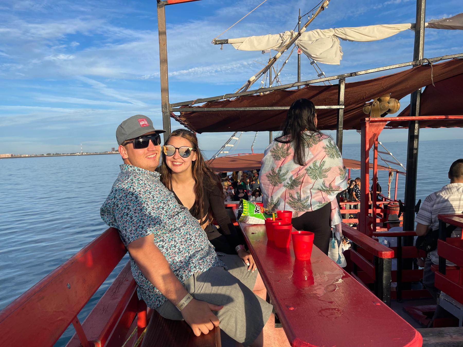 Our first big trip together, to Mexico for a wedding.