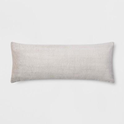 Faux Fur Body Pillow Cover Brown - Room Essentials™