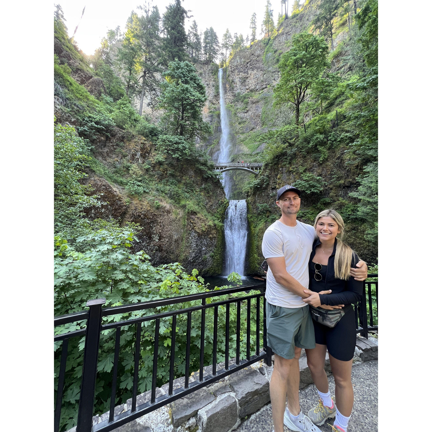 Multnomah Falls in Oregon for Mimi and Pat's wedding!