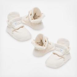 Burt's Bees Baby Basics Solid Booties, Set of 2