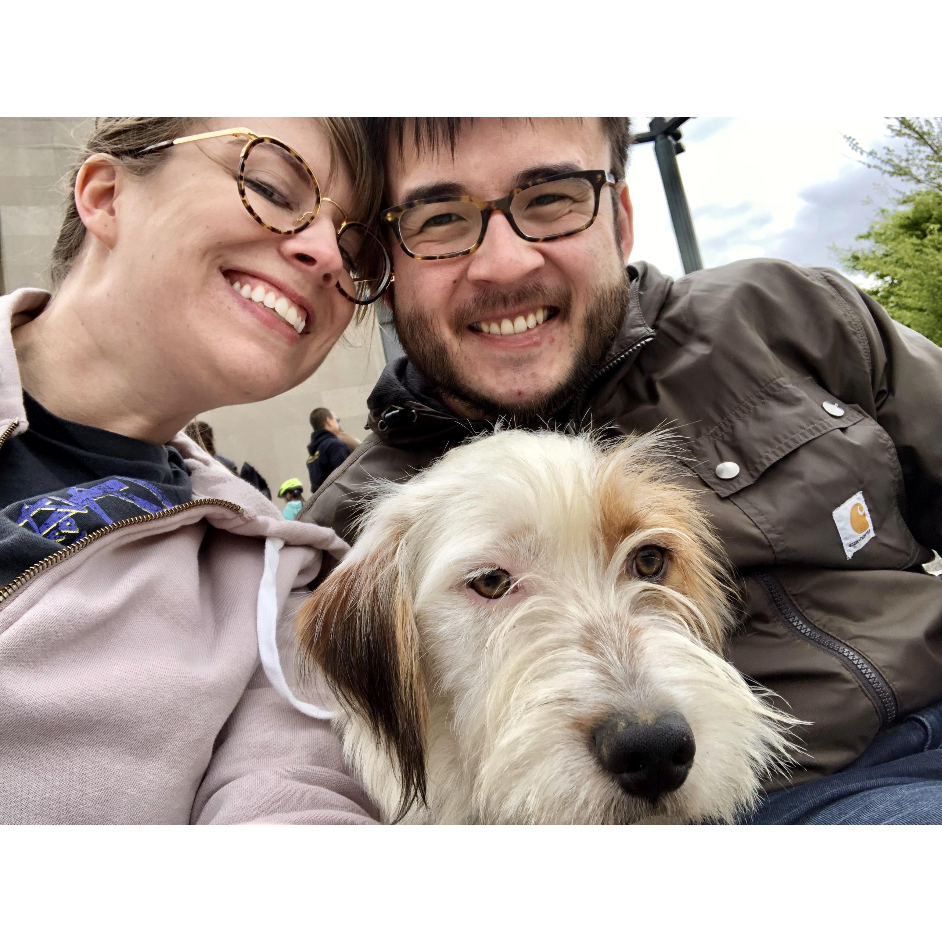 First family selfie! Just before we brought Jerry home // Brooklyn, NY // April 2019
