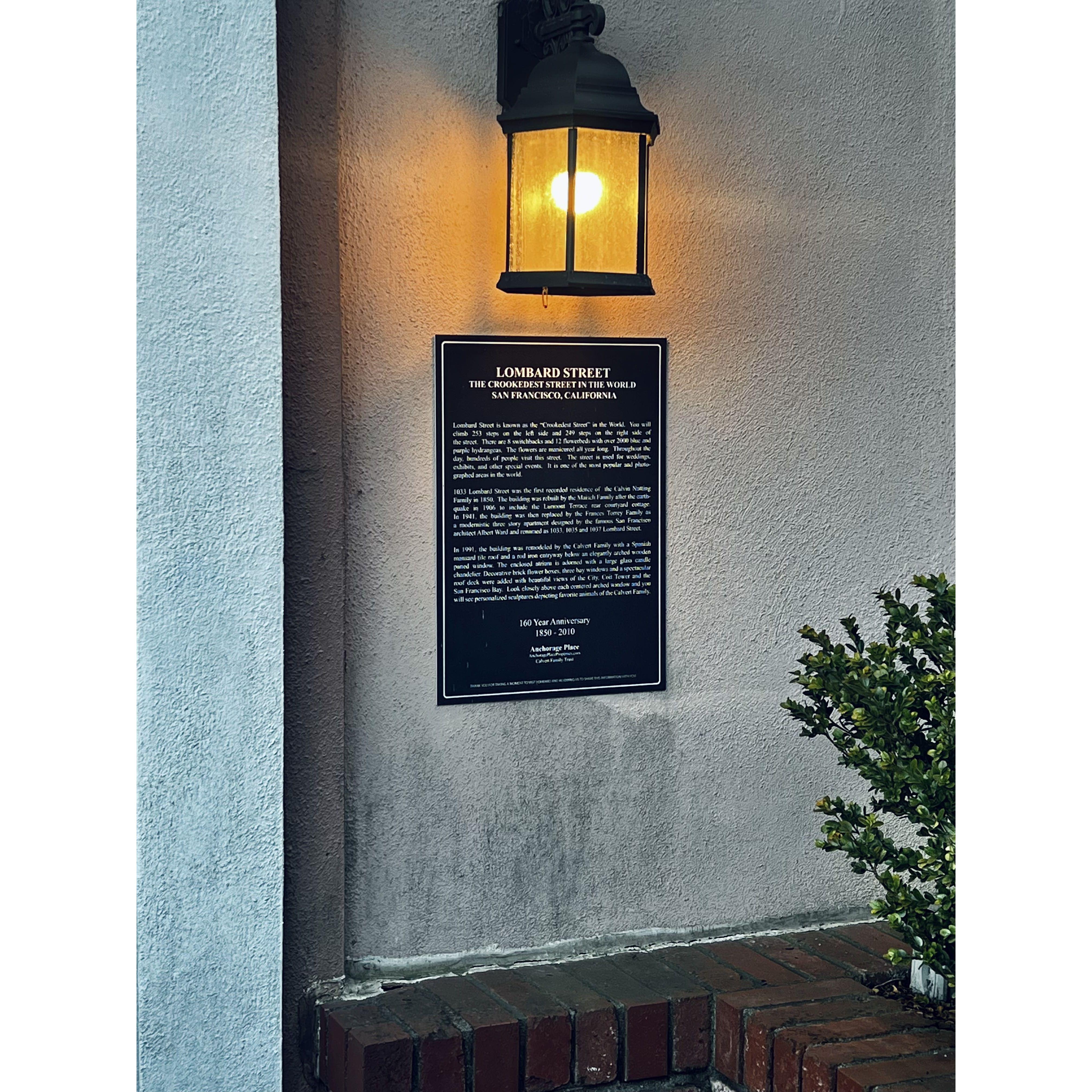 Lombard Street: the crookedest street in the world