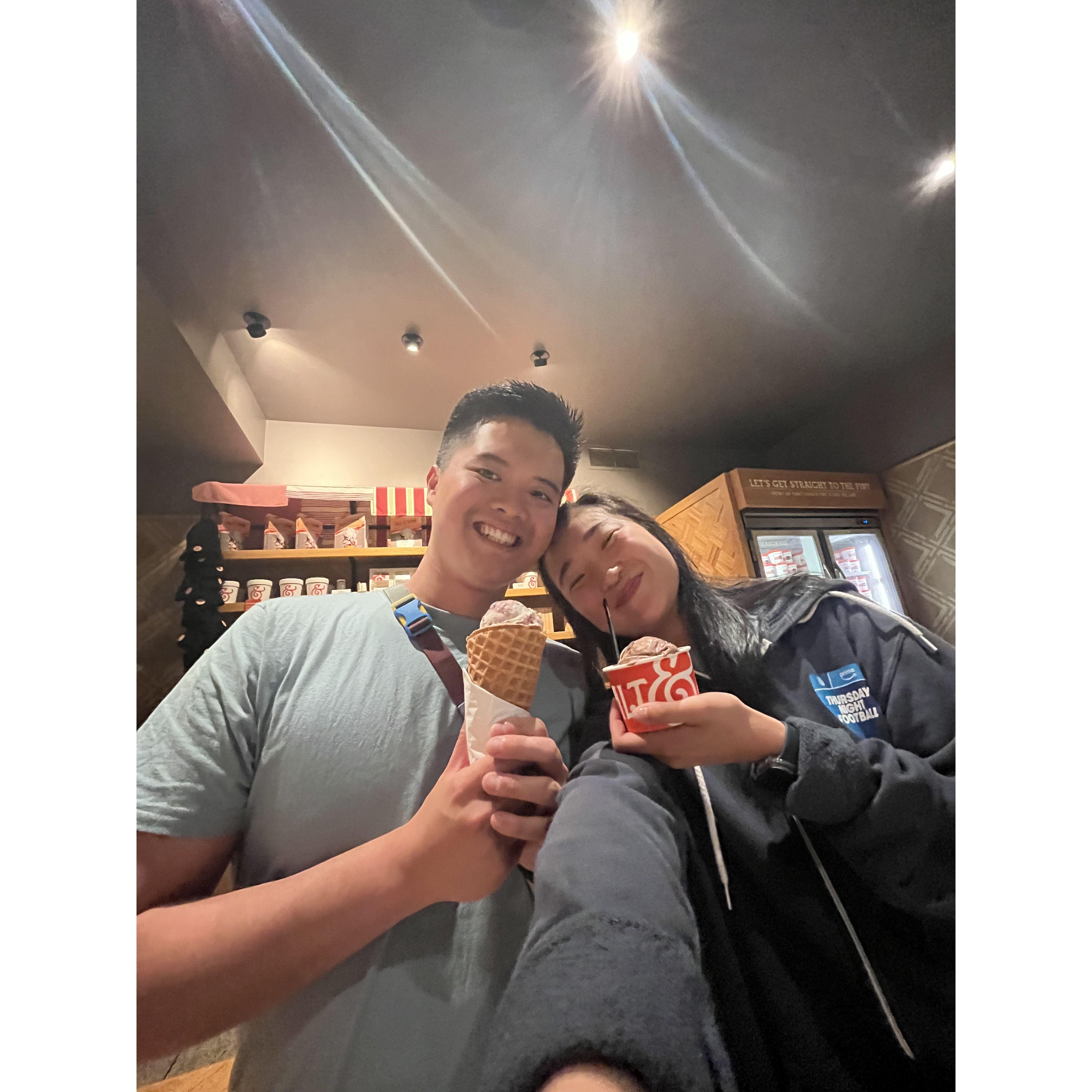 Chocolate Gooey Brownie ice cream at Salt and Straw is superior