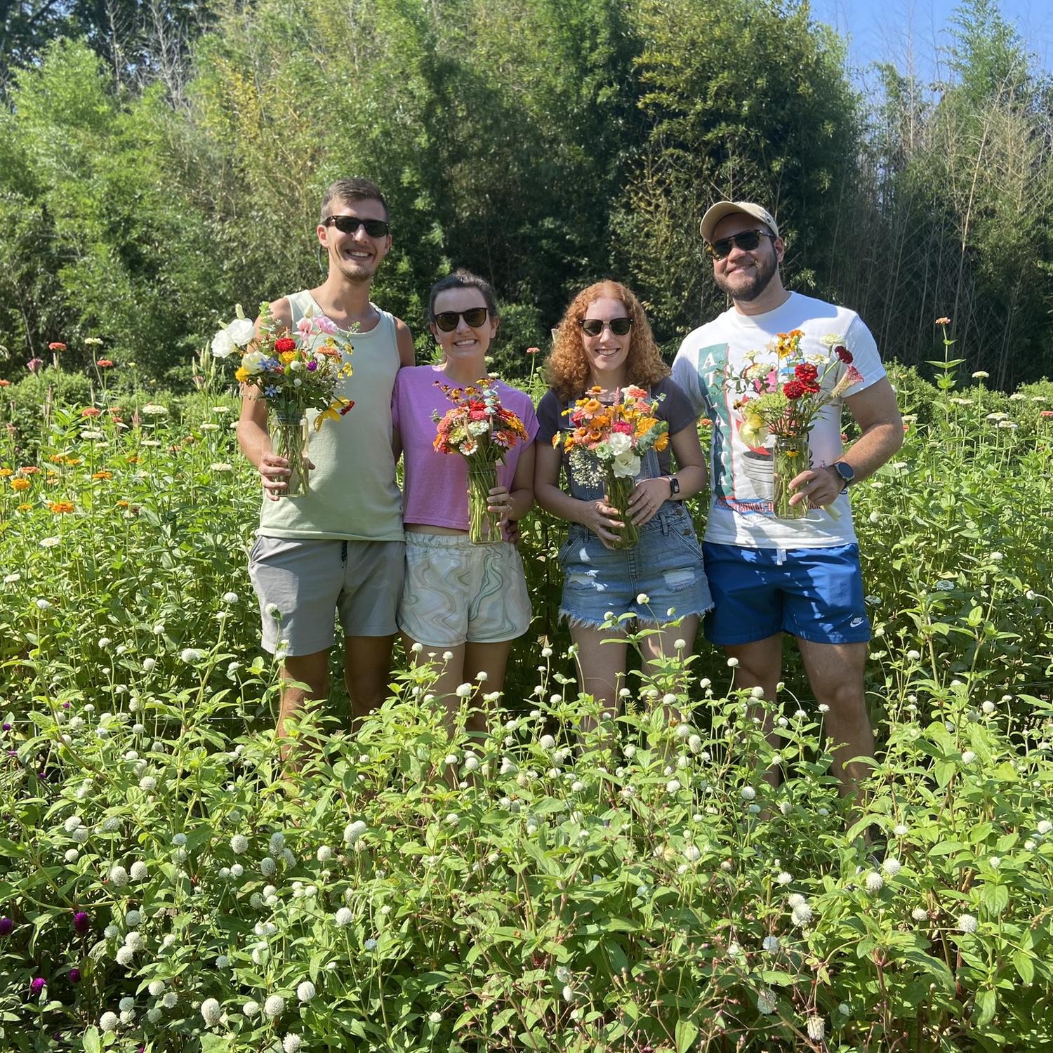 Fun weekend flower picking in Chattanooga with Natalie and Logan.