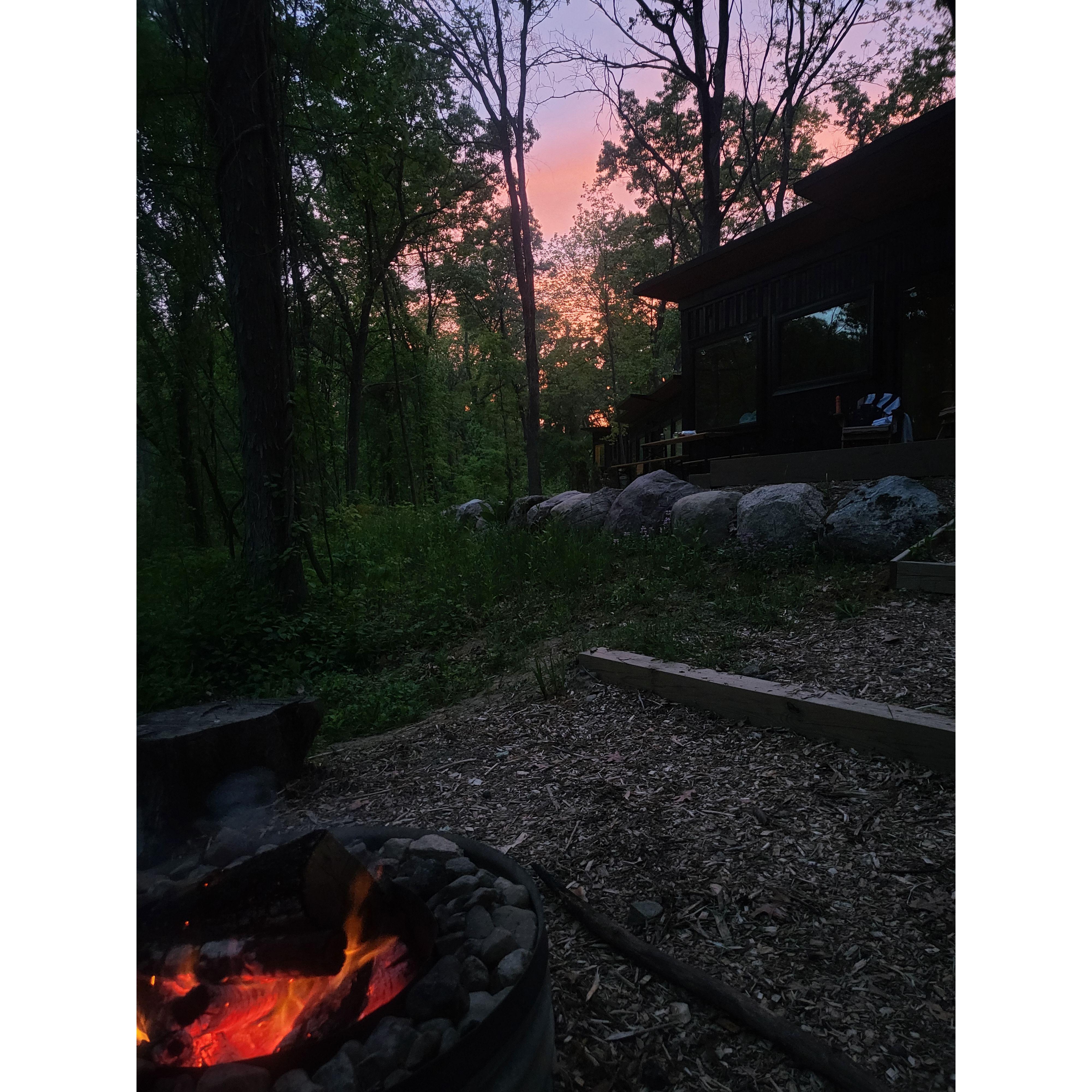 One of our many trips to Michigan.