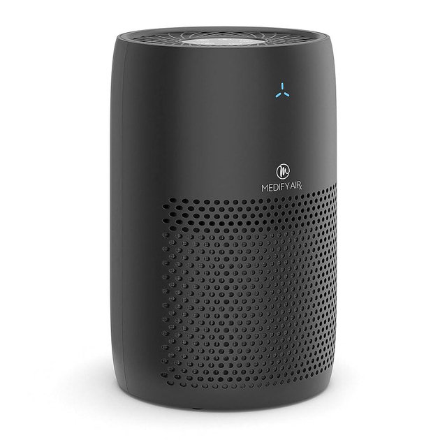 Medify MA-22 Air Purifier with True HEPA H13 Filter | 555 ft² Coverage in 1hr for Allergens, Smoke, Wildfires, Dust, Odors, Pollen, Pet Dander | Quiet 99.9% Removal to 0.1 Microns | Black, 1-Pack