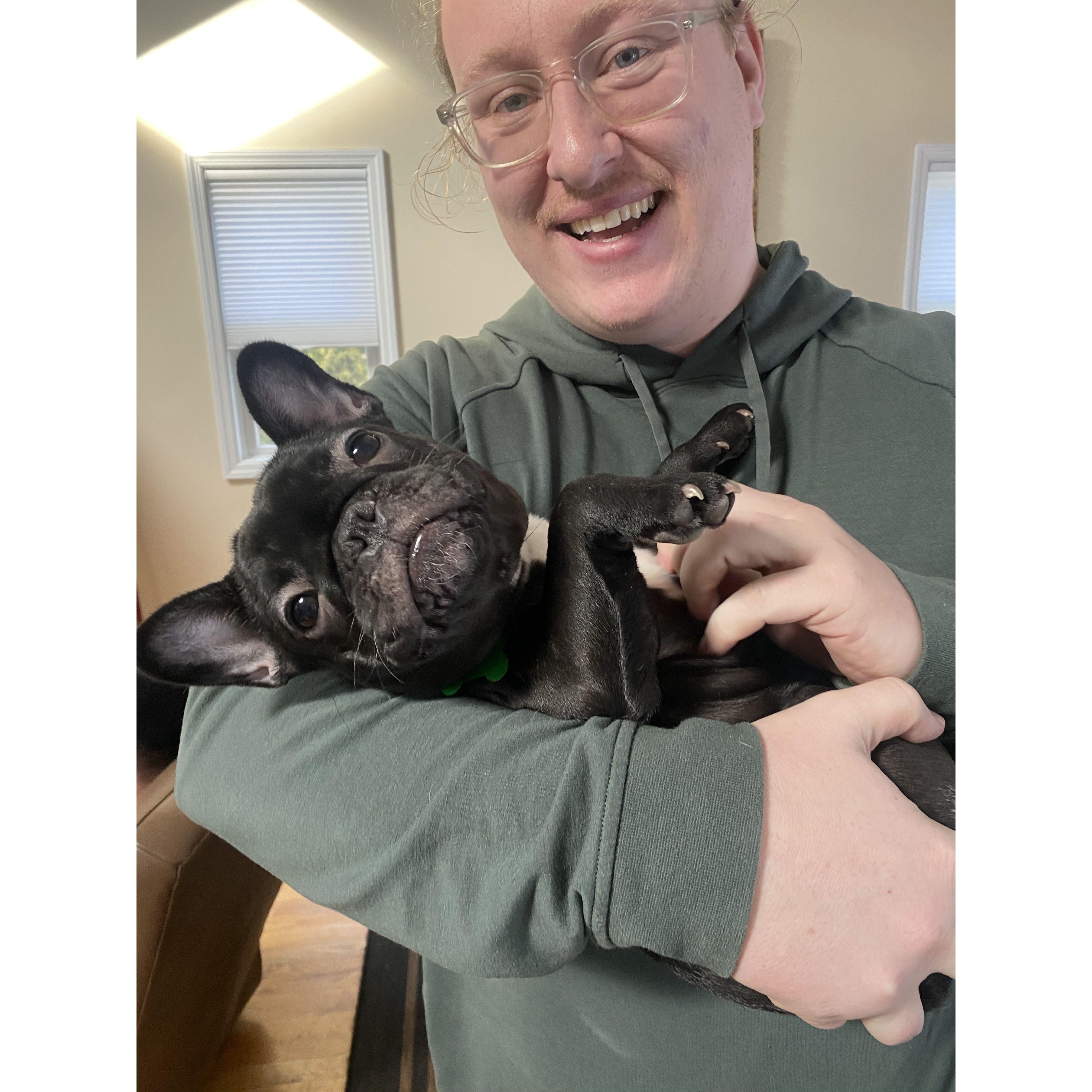 Sean and his new best friend, Sammi!