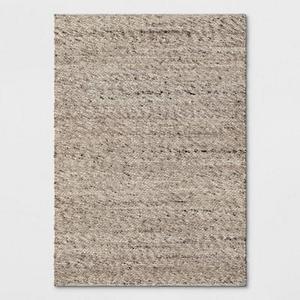 Chunky Knit Wool Woven Rug 5'X7' Cream - Project 62™