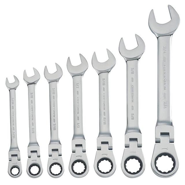 CRAFTSMAN CMMT87010 7-Piece SAE Flex Reversible Ratchet Set