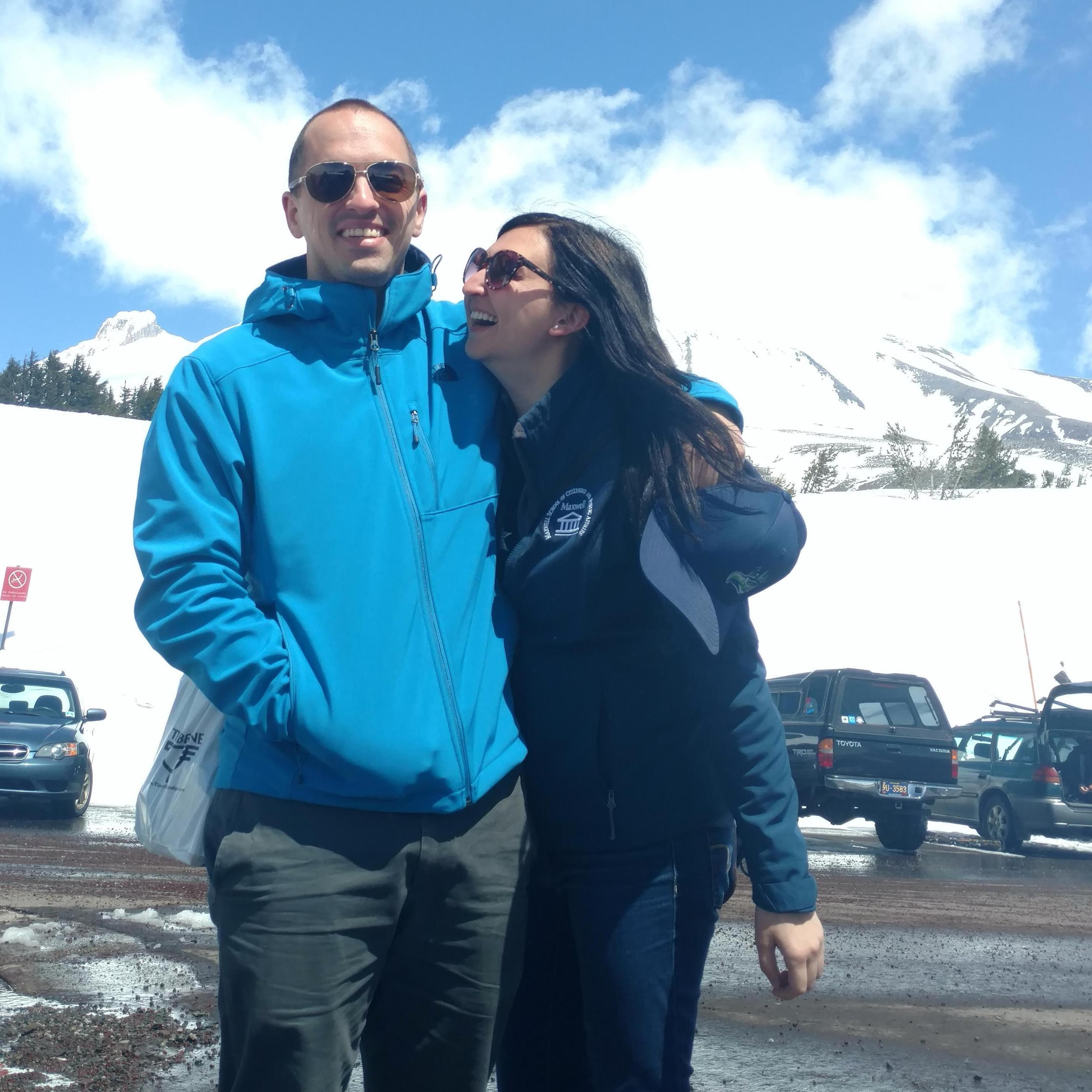 Aimee's first trip up to Mount Hood - one of Josh's favorite ski slopes!